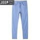 Jeep Spirit Jeep Ice Silk Light Color Jeans New Summer Stretido Summer Stretch Comercial recto de alta gama Biros informales 9767 Middle Blue [TiAnshi] Estilo 31 [Circunferencia de espera: Dos pies cuatro]