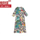 维多利亚的格调法式气质V领碎花连衣裙女2025新款夏季新款亲肤飘逸度假风长裙子 碎花连衣裙 S 建议100斤以内