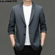 Suite pour hommes Lilang Spring et automne nouveau style de veste décontractée décontractée de l'âge moyen et des jeunes hommes Khaki [ZL12397] M 170 [125jin [Jin est égal à 0,5 kg] en dessous]]