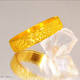 Yuntang Jewelry Old Phoenix Gold Ring for Men and Women Pure Gold 999 New Gypsophila Frosted Temperament Solid Closed Opening Atmosphere Gift Gypsophila Ring No. 15 About 5.19 Grams