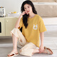 Langsha Pajamas для женщин в летнем чистом хлопке 2025 Новые укороченные брюки с коротки