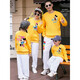 
Ultraman Street Fried Parent-Child Clothing Three and Family Four Fall 2025 New Fashion Fashion Trendy Cotton Long Sleeve Sweatshirt Set Hot Sale Long Sleeve Trendy Rice Orange Top 170 Mom M