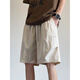 Nasawassup Japanese cityboy solid color cargo shorts men's summer outer wear thin loose casual boys' five-point pants apricot H8996-LPH XL recommended 120Jin Jin equals 0.5kg -140Jin Jin equals 0.5kg