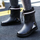 Botas de lluvia de alta gama alemanes Nuevos zapatos impermeables a impermeables a impermeables a impermeables a mitad de tubo de lluvia con botas de lluvia de agua de agua al aire libre botas de lluvia de pesca al aire