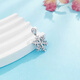 Beijing Gold Trading Center Co., Ltd. Platinum Pendant pt950 Solid Winter Snowflake Platinum Pendant Necklace Birthday and Mid-Autumn Festival Gift for Girlfriend and Wife About 2.86g