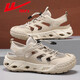 Huili Beach Sandals Herren 2025 Neue Sommer Atmungsfreie Hohlflasche Casual Schuhe Outdoor Wanderschuhe Txhlwsl-1585 Meter Grün 39