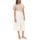 A.P.C.A-Line-Rock für Frauen, vielseitig schlanker ungezwungener formaler Verschleißpendelrock Weiß One Size 38