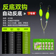 In-water mink finished anti-bottom fishing suspended sub-line double hook set European carp hook anti-off-bottom fishing set tied with big Iseni fish hooks value pack 5 sets anti-bottom line double hook Iseni barbed No. 8 hook