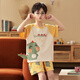 Chuangjingyi gewählt sich für einen Kurzarm-Cartoon-Pyjama-Kleidungsstück in sommerdünnem Stil.