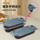 Nueva caja de almuerzo desechable Rectangular Japanese Box Box Caja de comida rápida Caja de comida de sushi Bento Partition SZ1049 Four-Grid con tapa 550ml 500 sets