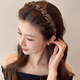 Kamalun (KAMALUN) light luxury women's headband 2025 new face wash special hairpin high-end hair accessories high-end going out headwear coffee color