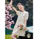 
OLJ light luxury brand dress for women 2025 summer new French small fragrance style sequin high-end slim skirt off white L