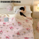 Shantou Lincun Sanrio Double-layer Milk Velvet Lamb Velvet Blanket Melody Air Conditioning Blanket Office Nap Blanket Sofa Cover Blanket Lamb Velvet-Polka Dot Kitty 70X100cm Children's Blanket