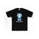 Lee Kidsbape Trendy Brand Affe Kopf schwer purer Baumwoll kurzärmelige Männer und Frauen T-Shirt Top 1048 Black S
