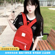Kappa (Kappa) Fashion Trendy Design tissle sac à dos mode polyvalent mini sac de voyage sac de voyage de style femme rouge chinois