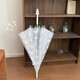 Baochenxia Mifei Transparente Totalmente automático Soleado y lluvia paraguas plegables Doble de doble uso Cartoon Fresh Infres Fresh Ins Student Umbrella Rabbit Cabezal muyfy de manejo mate Matte paraguas