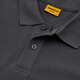 CAT short-sleeved POLO shirt for men, reflective printed pique fabric, breathable, comfortable, soft and trendy short T, iron gray XL