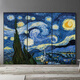 
Yonghuan Starry Sky Oil Painting Famous Painting Door Sticker Renovation Self-adhesive Door Wall Decoration Glass Wardrobe Door Sticker MT3291 White Background Glue Small