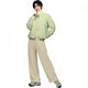 
KOLON SPORT solid color zipper round-neck jacket for women light lime 100