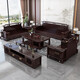Sala de estar de madera maciza de yayuan nueva combinación de telas de estilo chino de estilo chino Light Luxury Small Apartment Muebles 9906 [Combinación] 1+1+3 [Algodón] Cubierta de algodón y lino