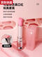 Kinderspielzeug simulierte Kinderkosmetik-Set Model Play House Girl Prinzessin Make-up Box Vollständiges Set Make-up Rose Red Series 21 Stück Rosrot PU Bag 218-2