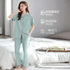 Modal Damens Sommerpyjama mit Brustpads reines Baumwoll 2025 Neues kurzärmeliges Anzug Dünne integrierte Hosen für Außenkleidung 694 Garnelpulver mit Brustpolster Pull-up-Baumwoll-Strickjacken 2xl (170-175): Geeignet für 140-165jin [Jin gleich 0,5 kg]