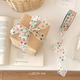 Colorful polka dot ribbon birthday gift packaging large size kraft paper floral paper ins style flower shop material color polka dot ribbon one roll about 22 meters