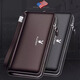 AIOSC Wallet Men's Clutch Zipper Wallet Кошелек водительской лицензионной короб
