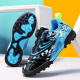 Zapatos de fútbol para niños uñas rotas zapatos para niños transpirables zapatos de entrenamiento de la escuela primaria botones rotativos zapatos de fútbol de niños 9896 negro 28