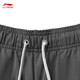 Li Ning Anti-Wu Sports Pants Knitted Trousers Men's 2025 Autumn New Fashion Loose Straight Sweatpants -5 Soot Gray M