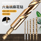 GREENER drill bit twist drill stainless steel special high hardness punching steel hexagonal handle carbide containing cobalt 304 metal nemesis 4.0mm (5 pieces)