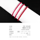 RUOHUA Waner 2.5-3mm17cm Pigeon Blood Ruby Bracelet Women's G18K Colorful Bracelet Bracelet Birthday Gift