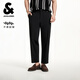 Jack Jones (JACK/JONES) men's cropped pants men's casual pants draped business men's pants summer straight pants men's thin high-end S03 black 32 175