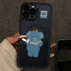 
OLPAY belly-exposed kitty suitable for Apple 16pro metal frame cartoon mobile phone case iPhone 15 anti-fall Huawei PU transparent-GH9274 belly-exposed bear Huawei P50Pro