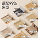 Maruya K2 bed fence baby anti-nailing, can be raised and lowered, heighten anti-fall bed fence, baby protective rail bed baffle (no nails) Khaki 1.8*1+2.0*2 three-sided installation