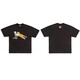 Lee Kids Japanese American Trendy Brand Human Dragon Year Limited Limited Men à manches courtes Couple d'été T-shirt Animal Top 3892 Black S