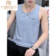 Modal Pure Cotton Weste Herren Trendy Weste Slim Fit Persönlichkeit Trendy Summer Sports Wear Bottoming Herren -Ärmel -T -Shirt 18 Sets - M9232 Bean Grün + M9793 Blaues Grau M [Vorschlag: 85 Jin [Jin gleich 0,5 kg] bis 100 Jin [Jin Equals gleichen 0,5 kg]]]