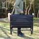 DOD japonais camping camping parent-enfant chaise en aluminium alliage léger dossier bas bas 832 chaise de plage c1-833-bk chaise parent-enfant noir c1-833-bk