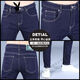 Playboy (PLAYBOY) jeans men's spring and summer blue small feet trendy slim elastic trendy brand men's trousers 2025 new style DDN-9731 cropped pants 31 2 feet 4130-139Jin [Jin equals 0.5 kg]