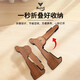 SUPUG solid wood guitar rack vertical bracket household foldable guitar placement rack violin ukulele floor stand combination folding A-frame color + guitar foot stool