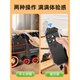 
Qianbaijia children's electric remote control retro steam train toy track car set simulated railroad EMU model boy bridge cross-steam train [99*216cm] remote control + electric - dual mode - gift box [recharge