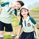 米诗德（MISHIDE）米诗德幼儿园园服夏季英伦校服小学生校服套装夏季短袖英伦风毕业 6625绿色款女T恤+裙子 160cm 均码