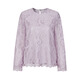 JUZUI French elegant quiet luxury style lace sequin top for women 2025 autumn new style JTFQ80103 light purple L