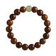 Wooden bracelets for boys to play with gold silk jade sinking water-grade sandalwood and Buddhist beads gold nanmu bracelets 10mm golden sandalwood