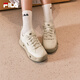 FILA official women's shoes COOKIES retro canvas shoes 2025 summer new cookie shoes sports and casual shoes tofu white-TF 38