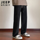 JEEP SPIRIT Jeep casual pants men's pants men's autumn and winter straight wide-leg high-end sports pants trendy American trousers