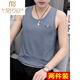 Modal Pure Cotton Weste Herren Trendy Weste Slim Fit Persönlichkeit Trendy Summer Sports Wear Bottoming Herren -Ärmel -T -Shirt 18 Sets - M9232 Bean Grün + M9793 Blaues Grau M [Vorschlag: 85 Jin [Jin gleich 0,5 kg] bis 100 Jin [Jin Equals gleichen 0,5 kg]]]