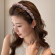 Kamalun (KAMALUN) light luxury women's headband 2025 new face wash special hairpin high-end hair accessories high-end going out headwear coffee color
