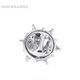 KHSK Old Phoenix 999 sterling silver pure silver brooch suit design niche corsage anti-exposure buckle simple accessories