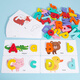 Schöne Hund und kleine Kinder früh Bildung Englisch Wort Kognitionskarte Baby Erleuchtung 26 Buchstaben Upper Case Bausteine und Partikel Spielzeugbrief Puzzle Set Set